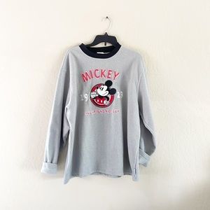Disney Mickey Oversized‎ Vntg Inspired Retro Fleece Oversized Sweatshirt